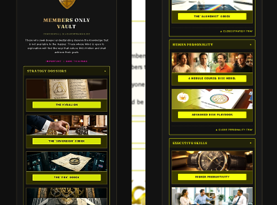 A glimpse inside the Members Only Vault
